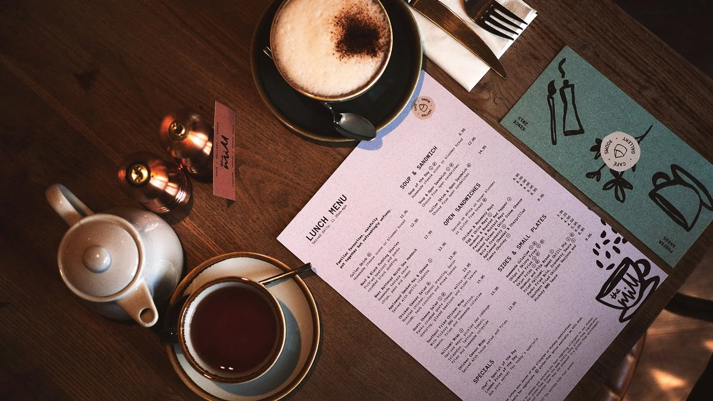 The Mill: Menu and Table Spread