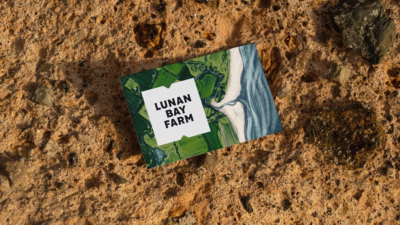 Lunan Bay Farm Business Card Mock-up