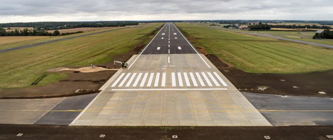 Resurfaced RAF Wittering runway 