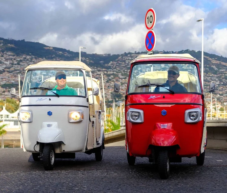 A Madeira TukTuk on a viewpoint above Funchal