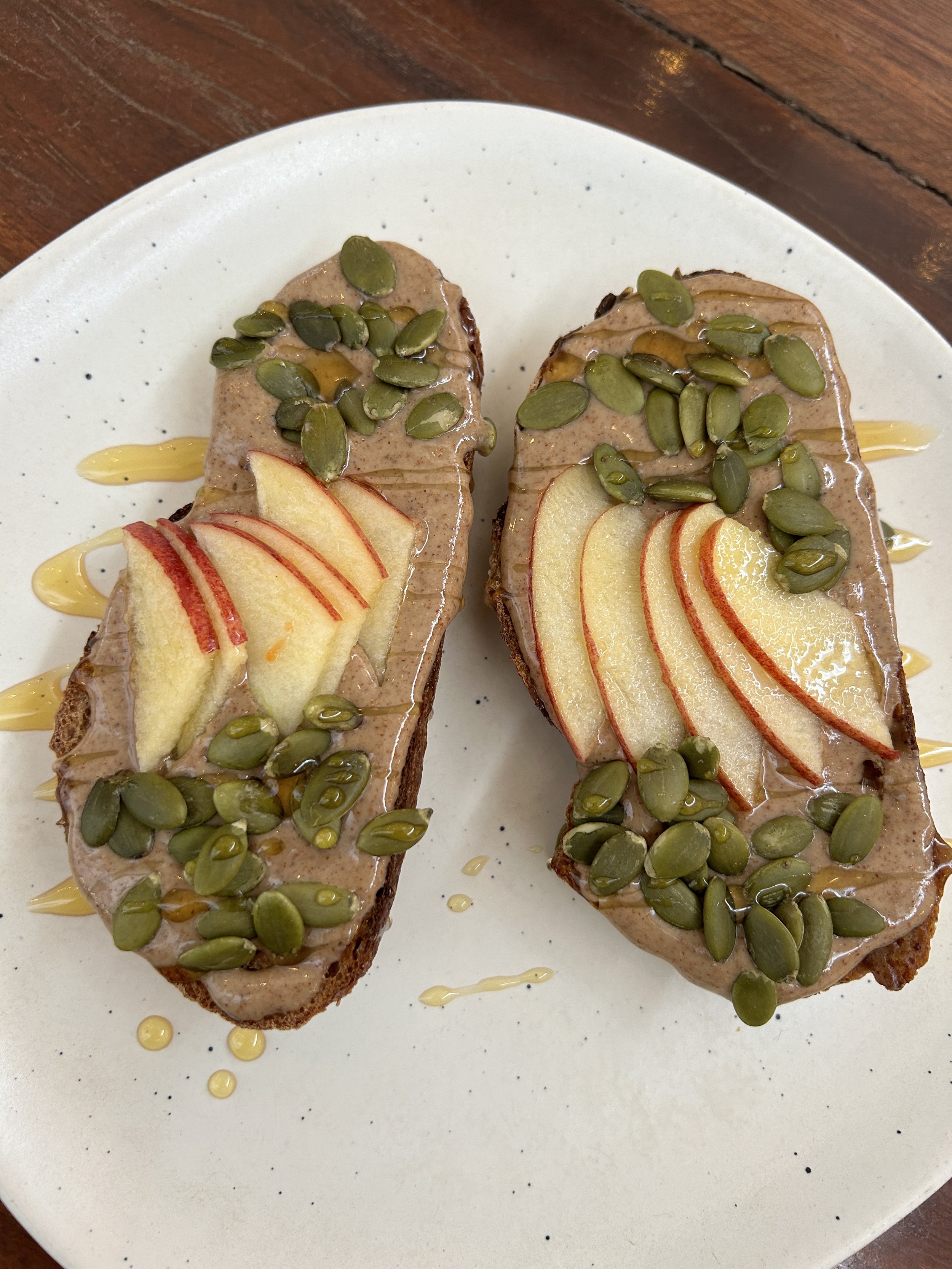 Devang almind butter toast