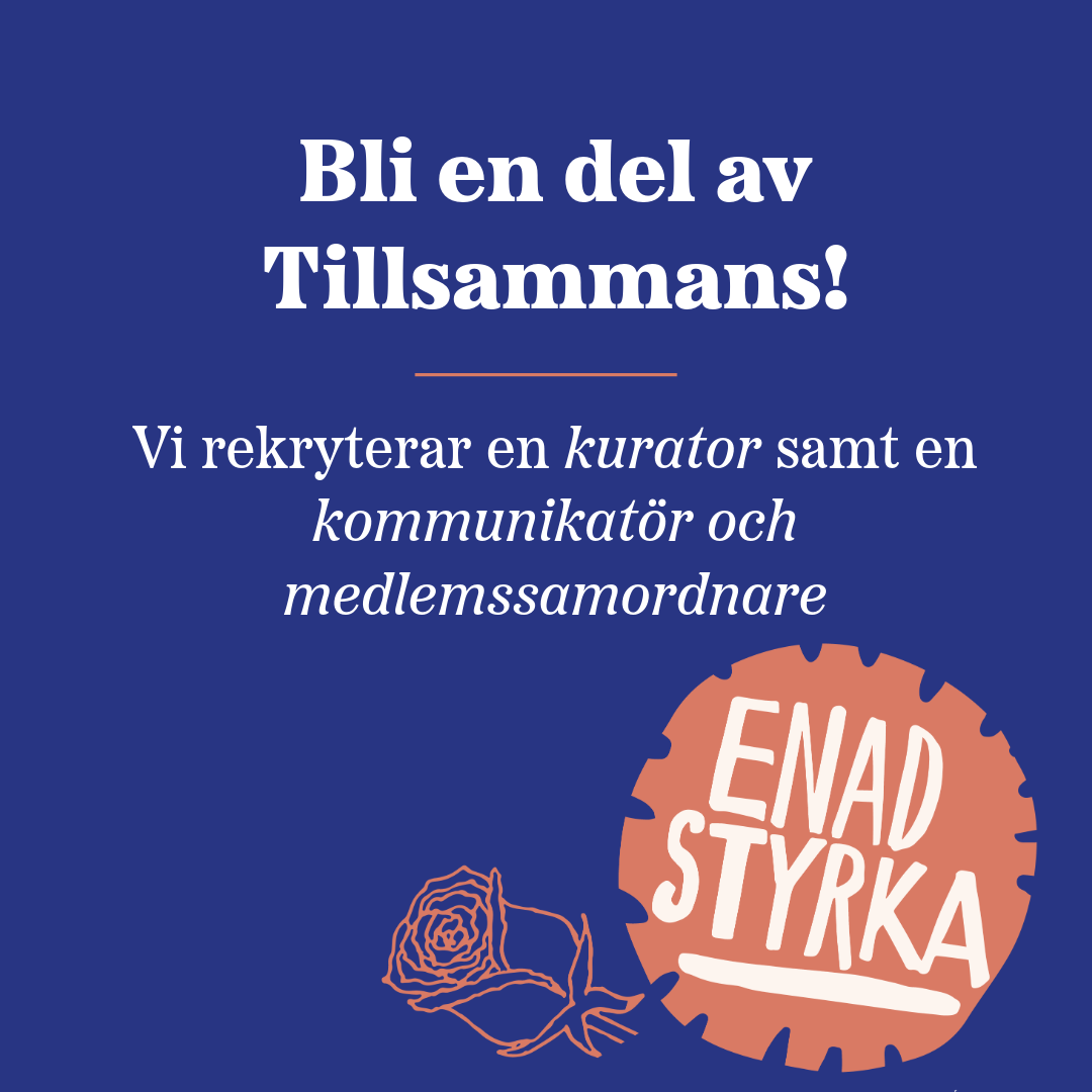Vi rekryterar en kurator samt en kommunikatör och medlemssamordnare! 