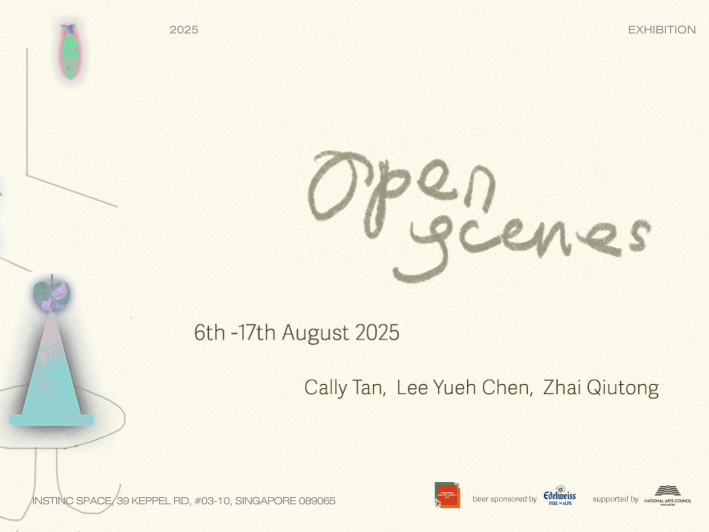 (Coming Soon) Cally Tan, Lee Yueh Chen, Zhai Qiutong: Open Scenes 2025