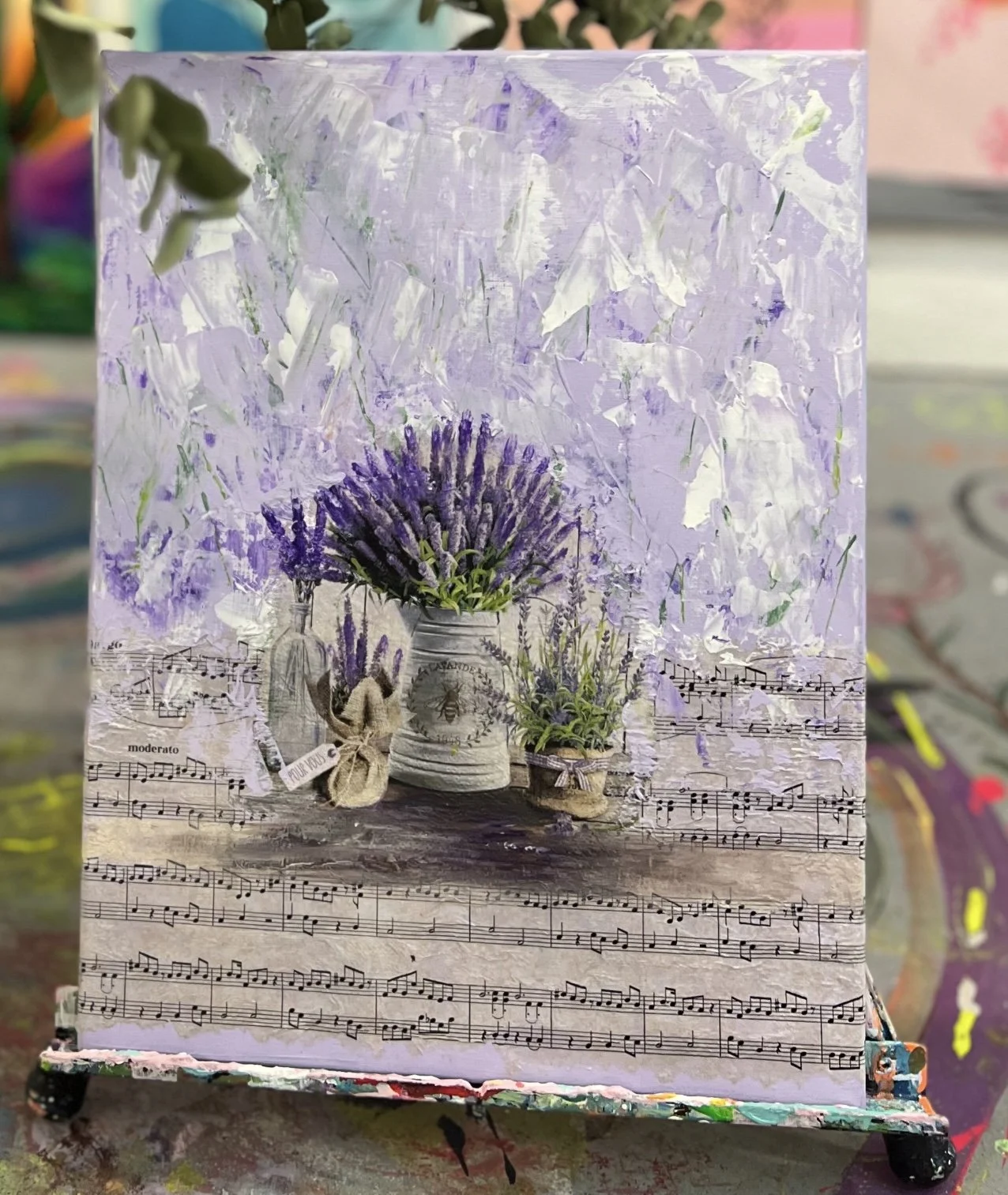 Domingo 5 de julio . 12 h a 14 h  🎨🎹🍷 TALLER ESPECIAL DECOUPAGE