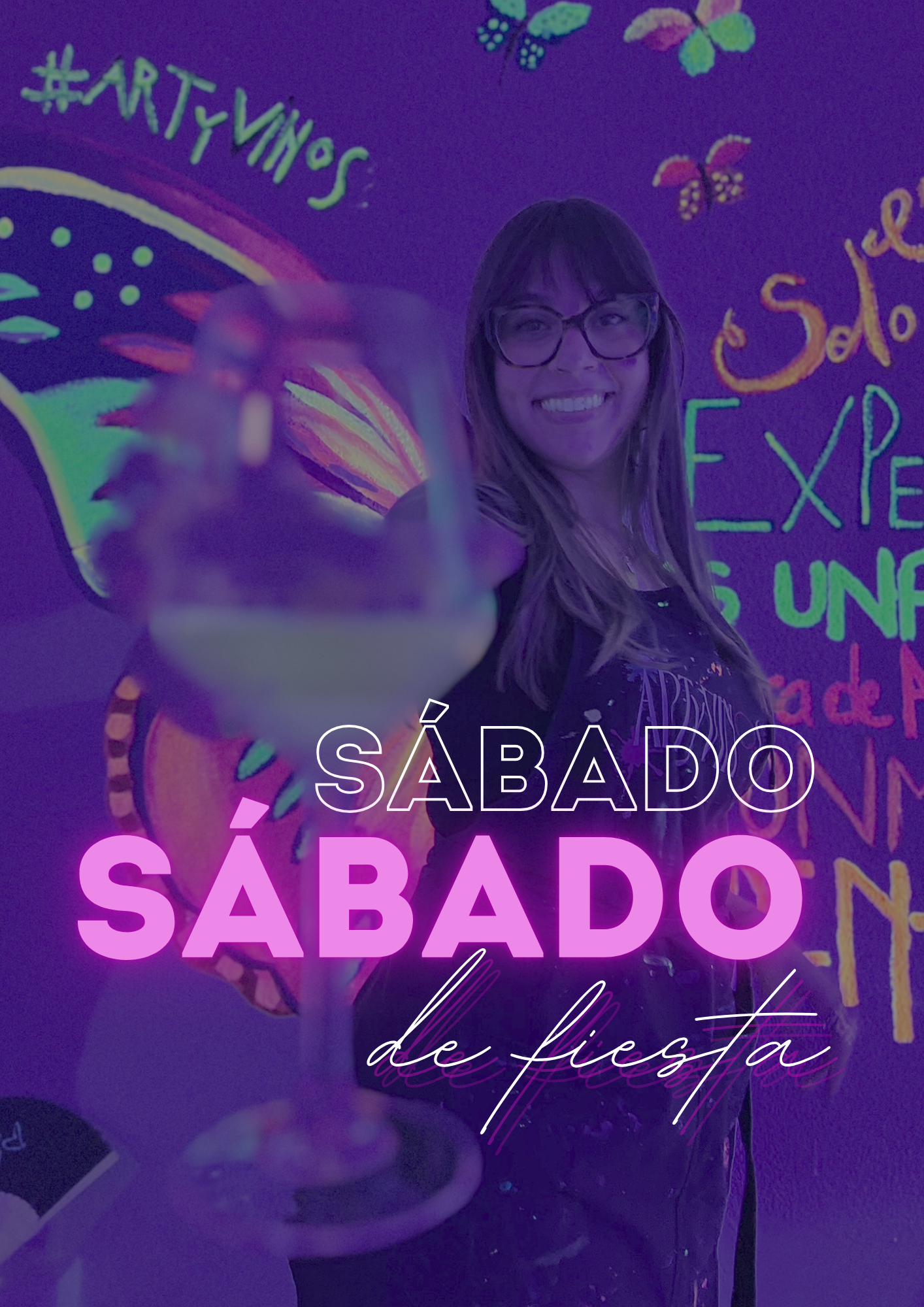 Flyer Fiesta Sabado Moderno Morado - 1.png