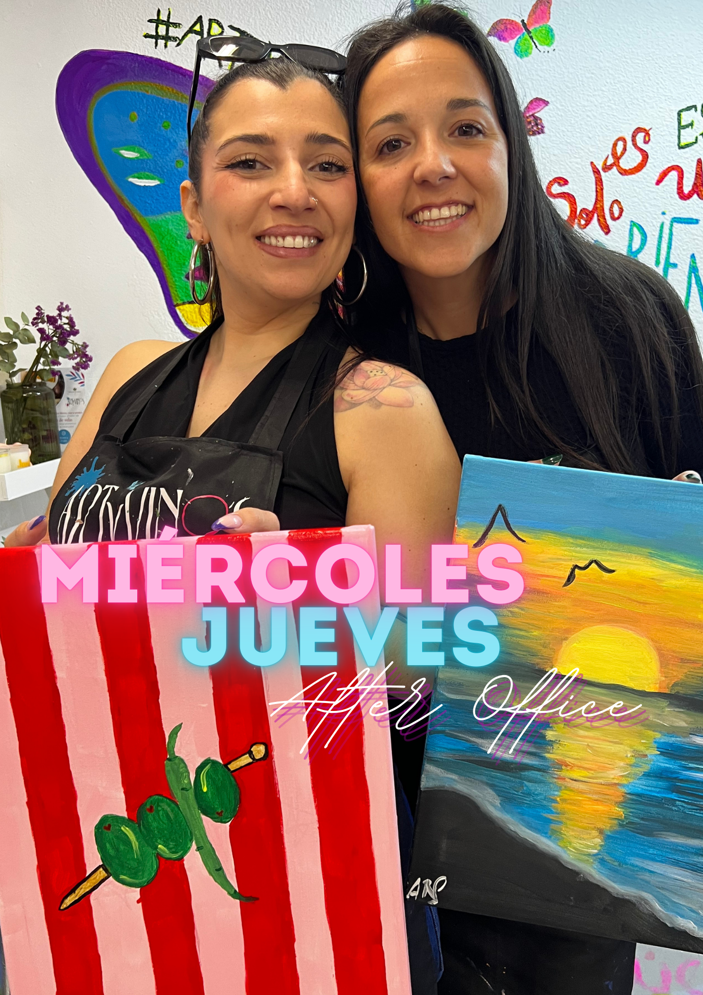 Miércoles 3 de junio, 18:30h a 20:30h 🎨🎹🍷 AFTER OFFICE PROMO. PINTA Y BRINDA