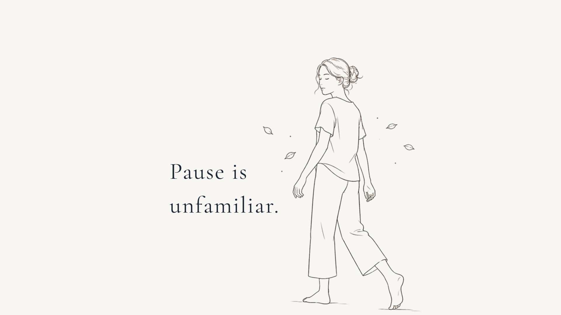 Sometimes stopping feels harder than carrying on.