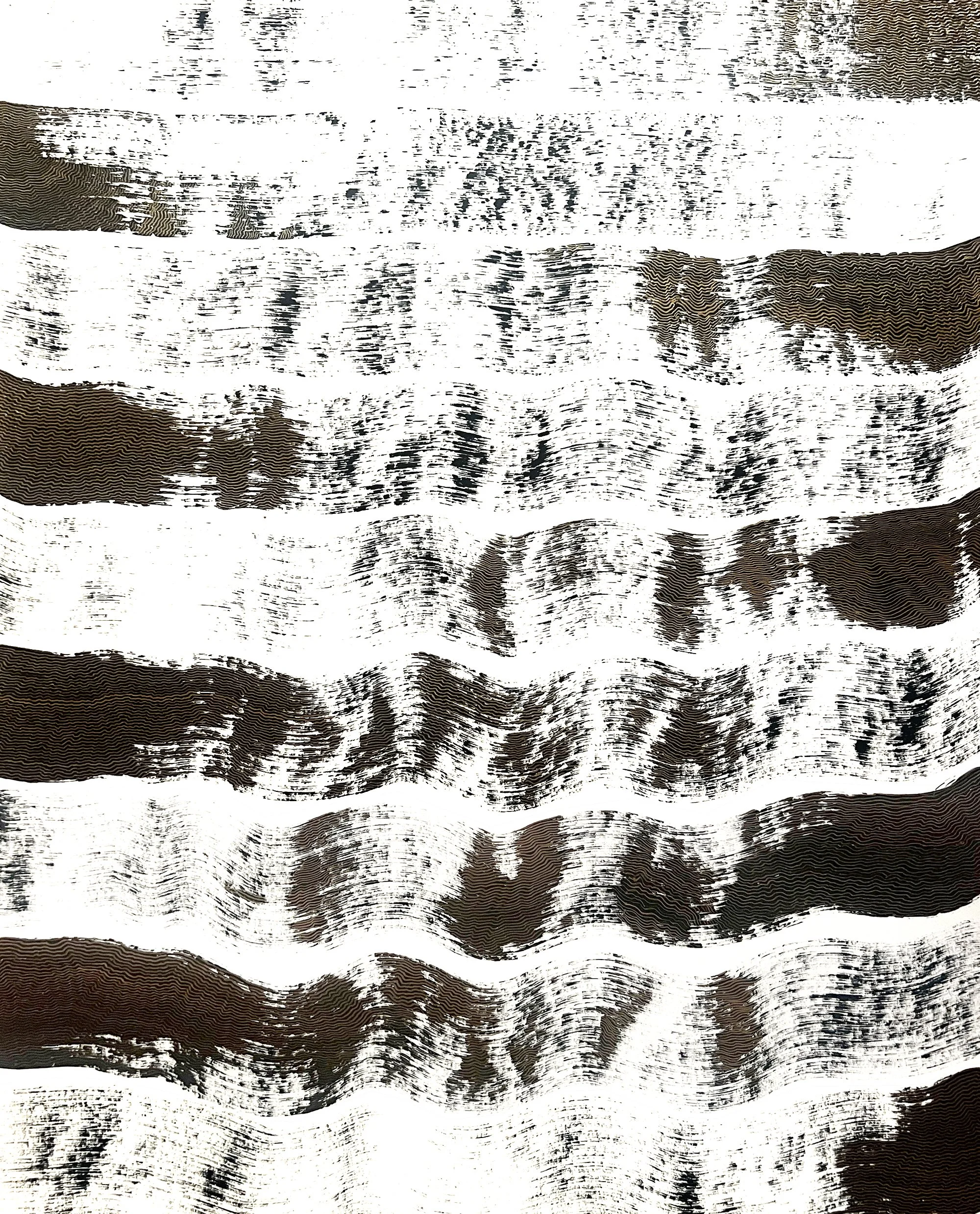 Gilded Brush, 2024 | Pen and ink | 19x24 in