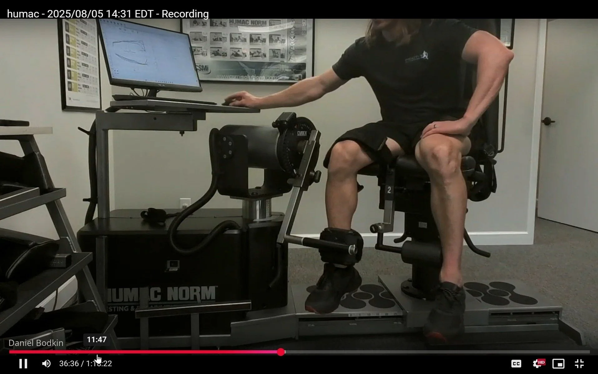 Jess from @rehab_code and I hopped on a virtual training for the Humac NORM Isokinetic System. Part of my role with CSMi is to train rehab professionals on the various testing and training application on the Humac. We've made many advances at CSMi an