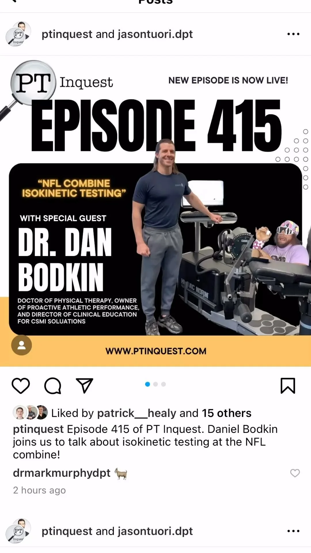 Follow the link in my bio and navigate to podcasts and then guest appearances for the full episode! @csmisolutions @ptinquest