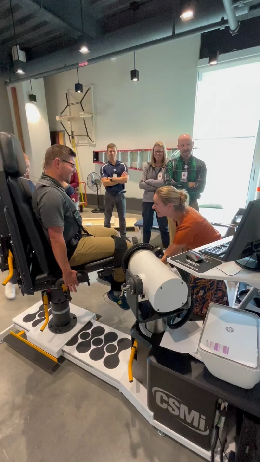 In Madison Wisconsin today working with the rehab team at SSM Health on their new Humac NORM Isokinetic System by @csmisolutions