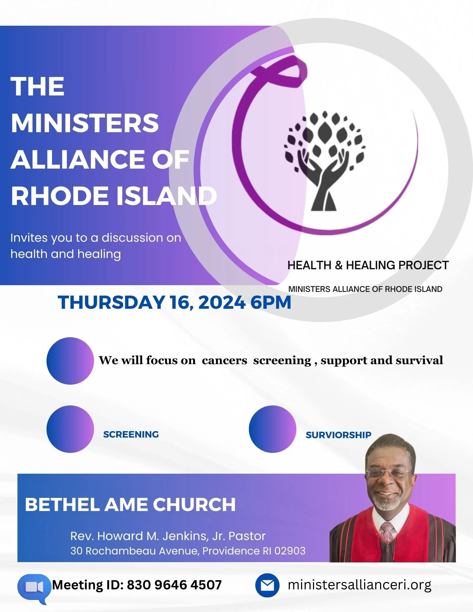 Health and Healing Initiative — Ministers Alliance of Rhode Island
