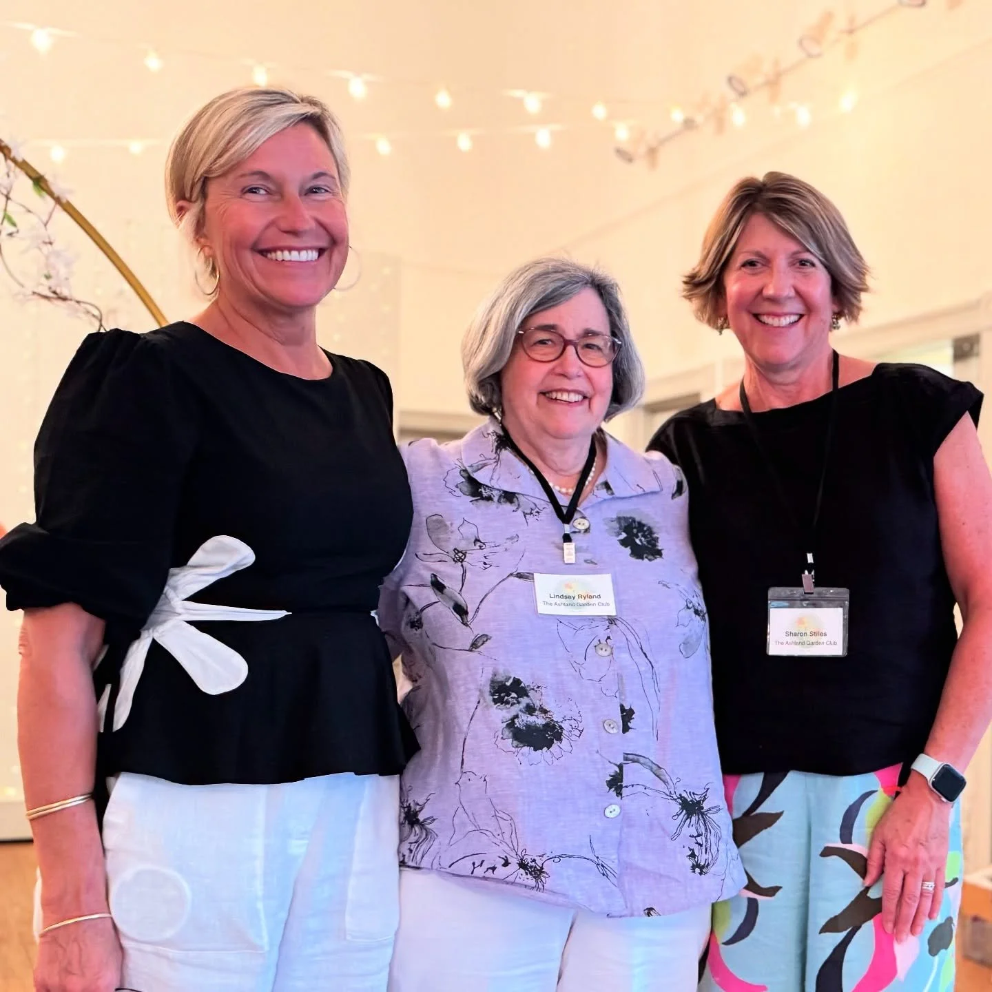 We extend a HUGE thank you and grateful appreciation to Lindsay Ryland (middle) for her leadership as president of The Ashland Garden Club for the last 2 years. And, we welcome Laura Liebert (left) as our new president. Thank you both for your leader