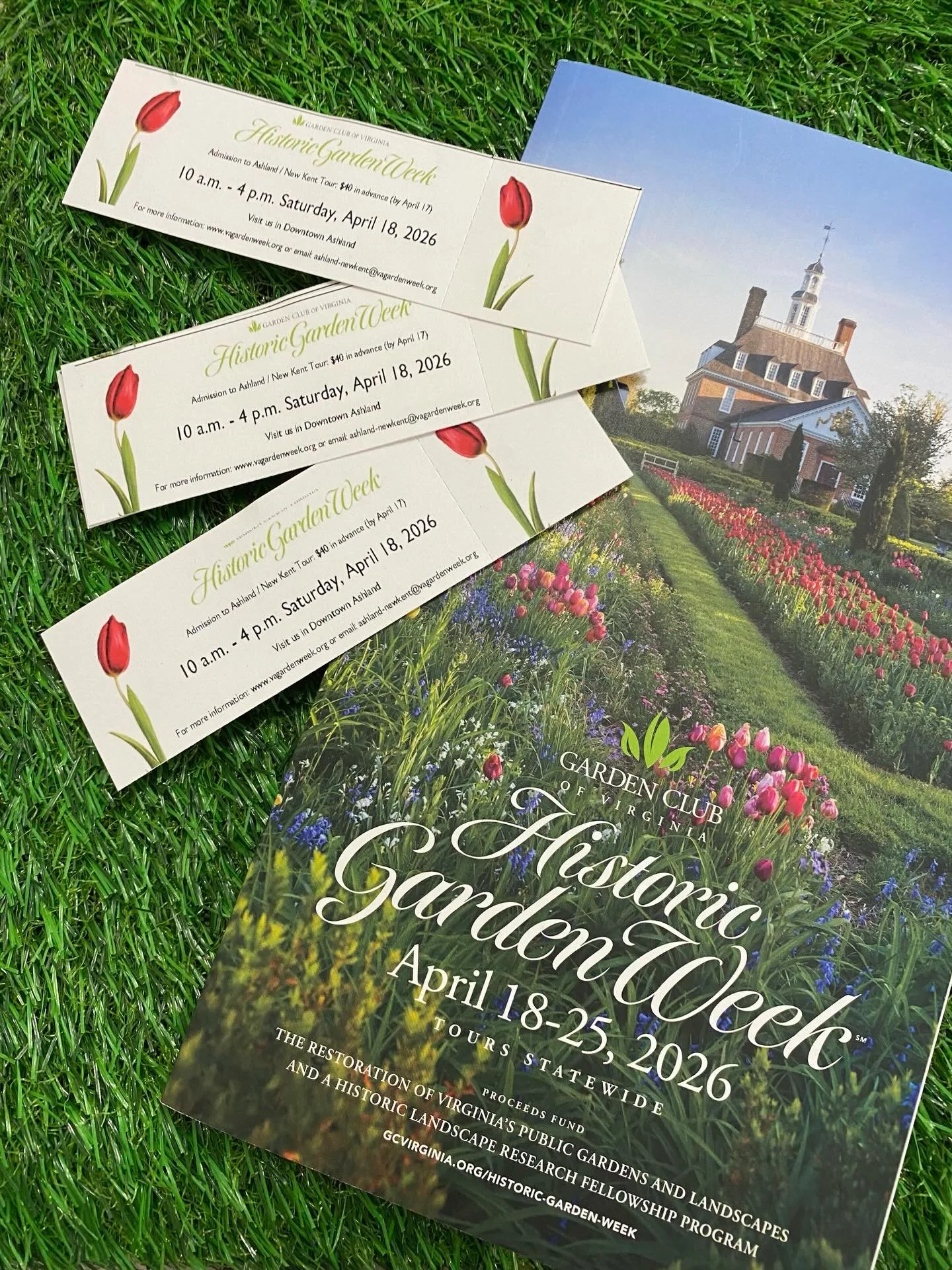 Tickets just dropped at @refunkit ! 🎟️

🌿 $40
💵 Cash or check only

Grab yours now for Historic Garden Week in Ashland &ndash; April 18th 🌸