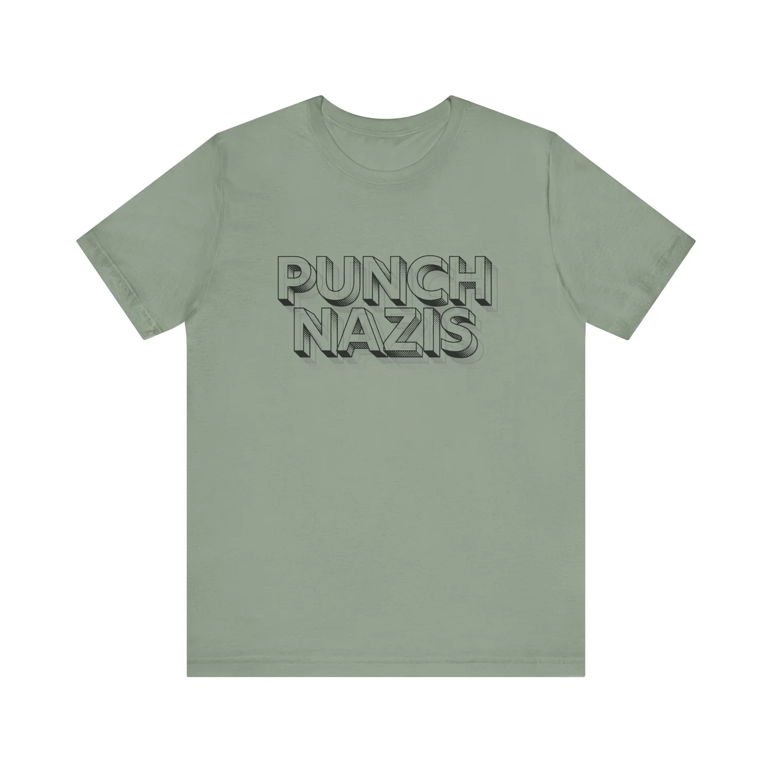 T-shirt 'Gib Nazis Keine Chance' Taille M - Marque BAD TASTE, 100% Coton Col V - Neuf Sans étiquettes, Message Anti-nazi