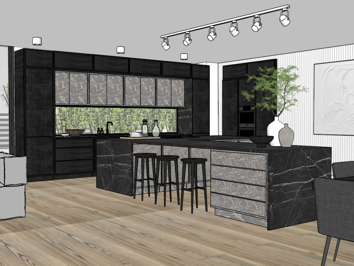 Kitchen Design 
(Sketchup) 