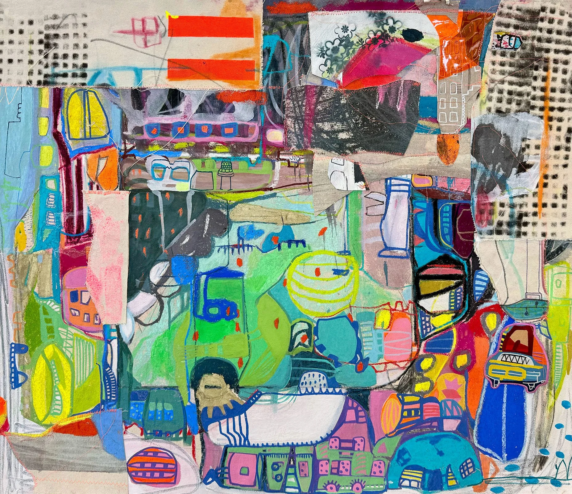 Eclipse (2026) - 38 x 32 inches - Mixed Media on Canvas