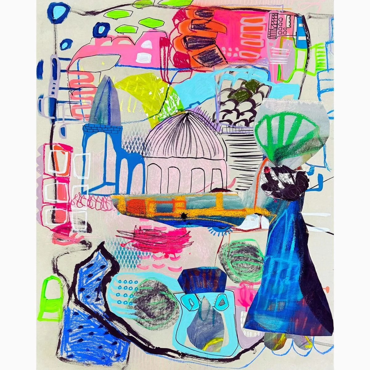 Crossing Paths #2 - 34 x 41 inches