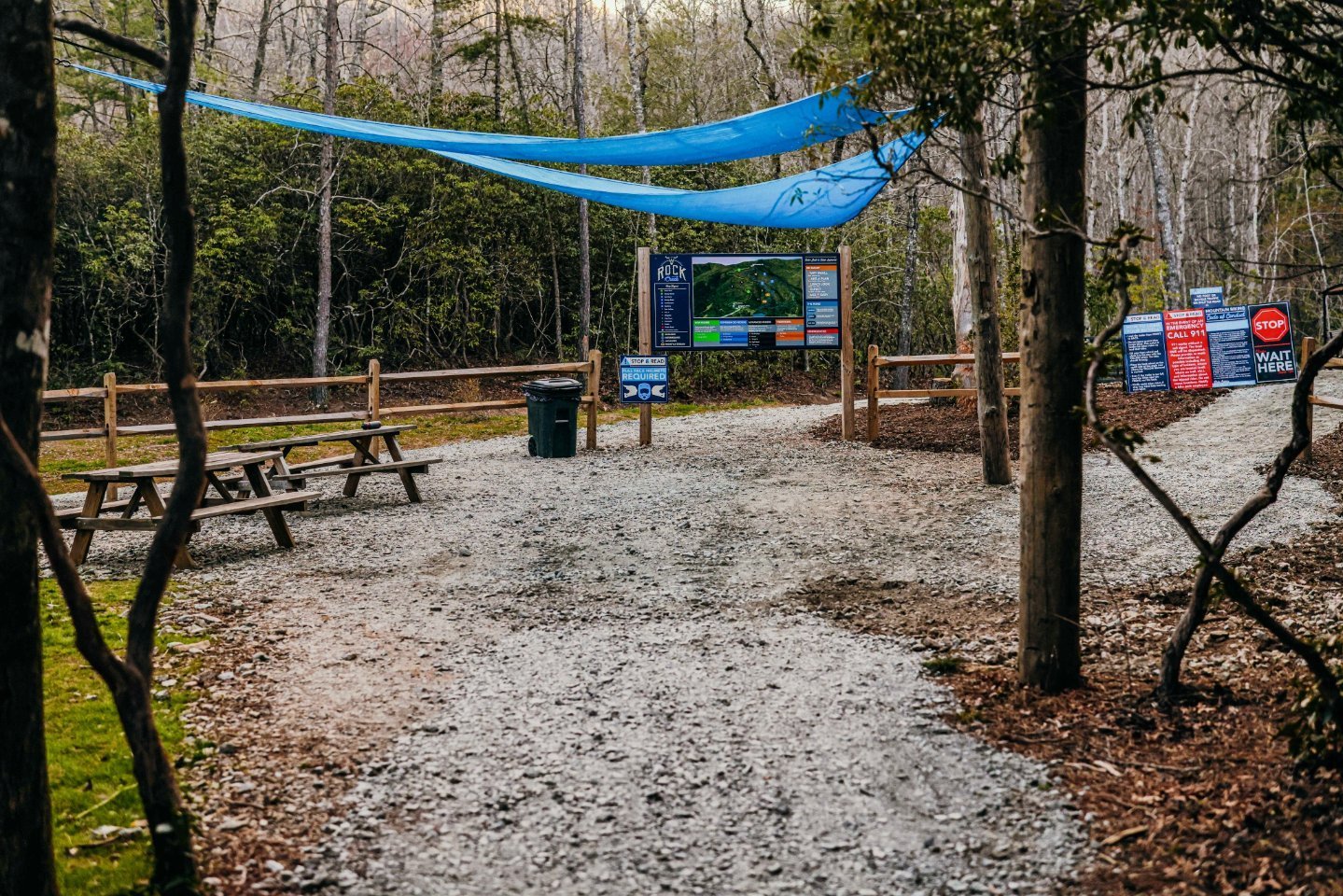 We&rsquo;ve made some updates to the shuttle pickup area to improve emergency access, so things will look a bit different on your next lap. The usual gravel climb from the end of Green River, Dark Hollow, and Slingshot is now closed to riders, but we