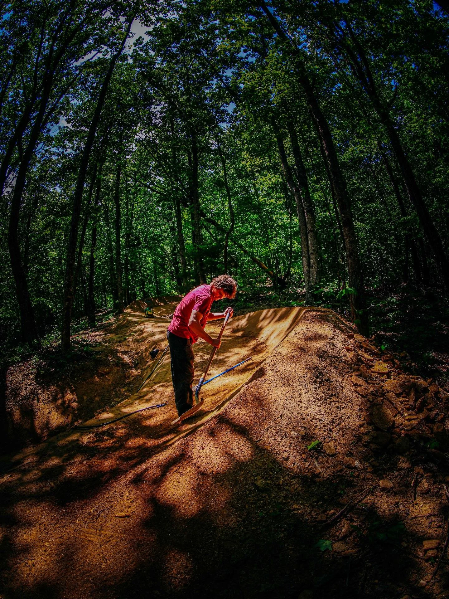 The trail crew has been busy this week working on the trails! We finally got some rain, and the dirt is in perfect shape for trail work.