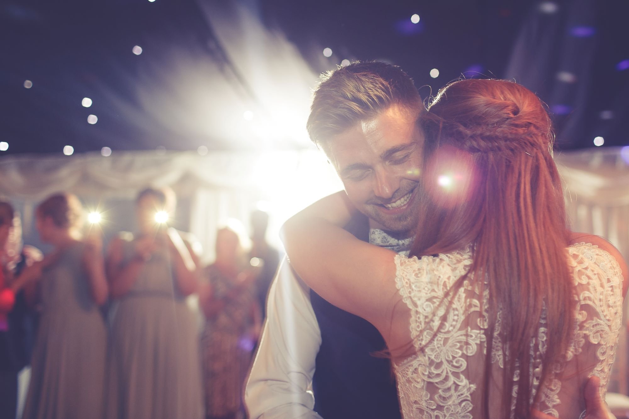 Bride and groom first dance