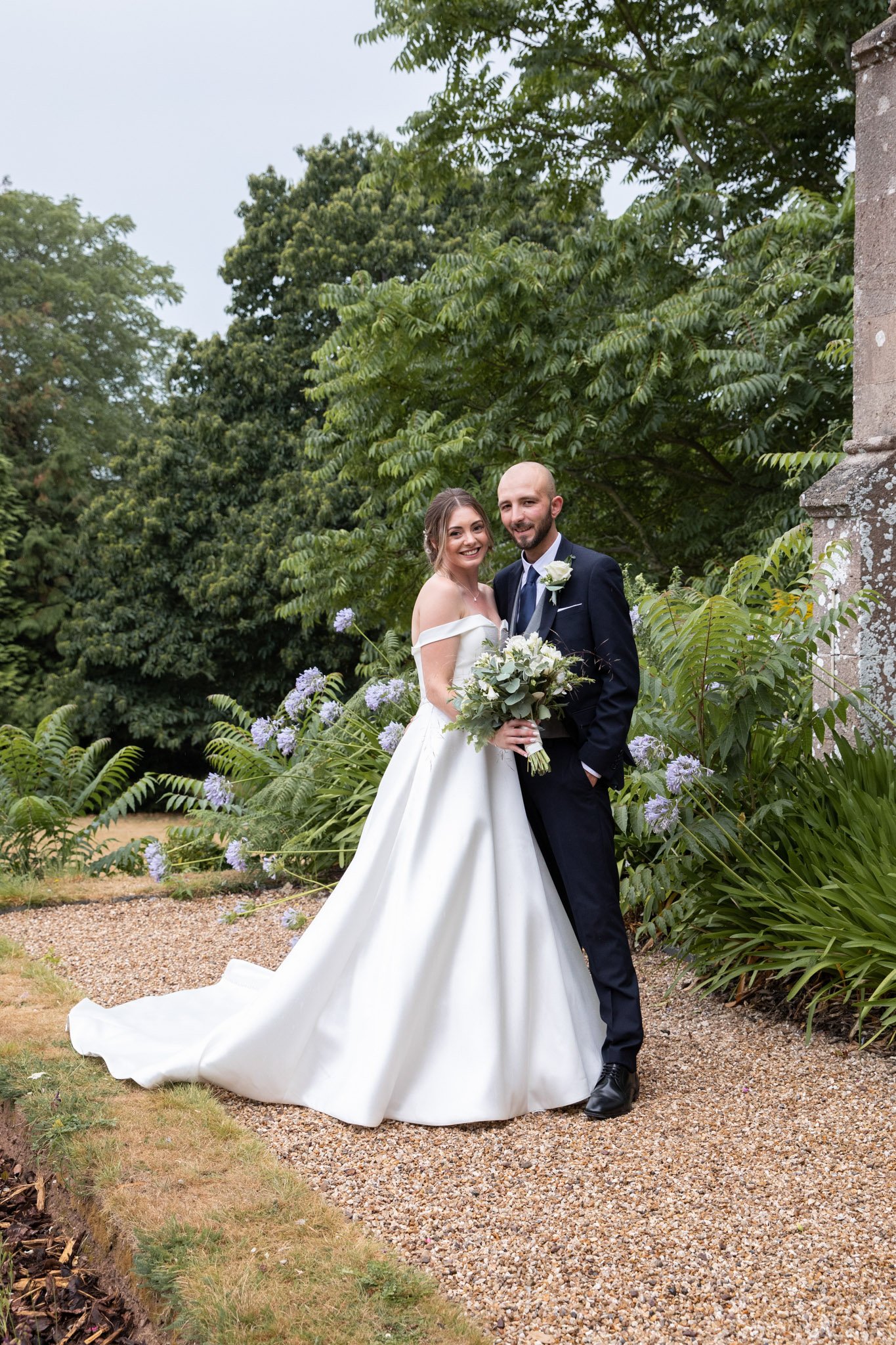 Couple photos in gardens of St Audries Park