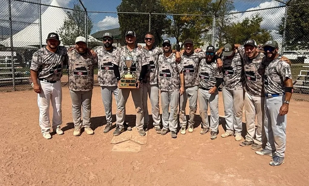 🥎 Back 2 Back Champs! Another playoff weekend well spent&hellip; Great season everyone! #Vaughan #Softball #2025 #DesertStorm #AdamoColella #ZorziTech
.
.
😎At 42 yrs old you start to celebrate these  victories as great milestones! 😂