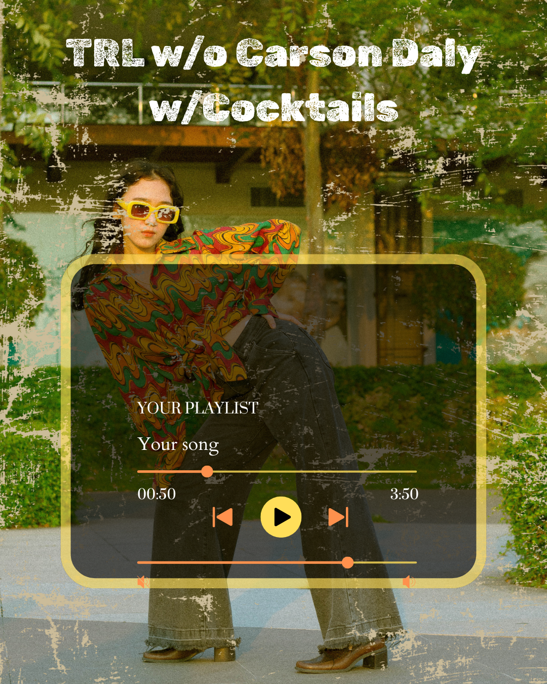 Lounge Night TRL w/o Carson Daly w/craft cocktails and mocktails