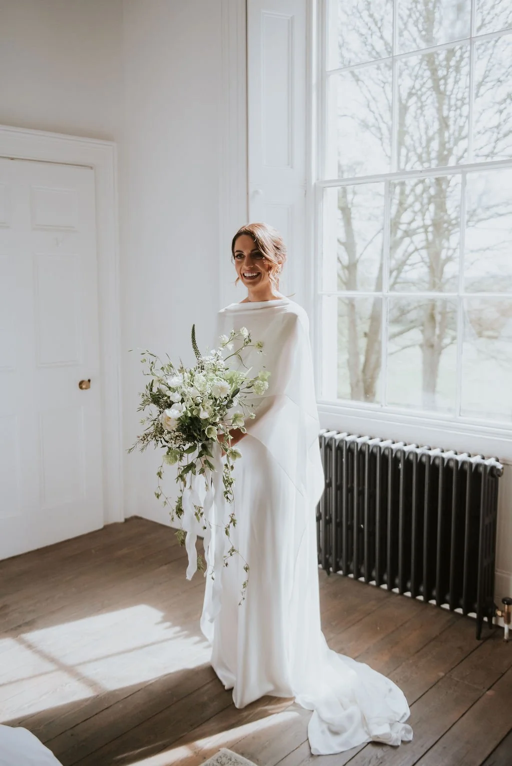 Aswarby Rectory bride in Lincolnshire. 