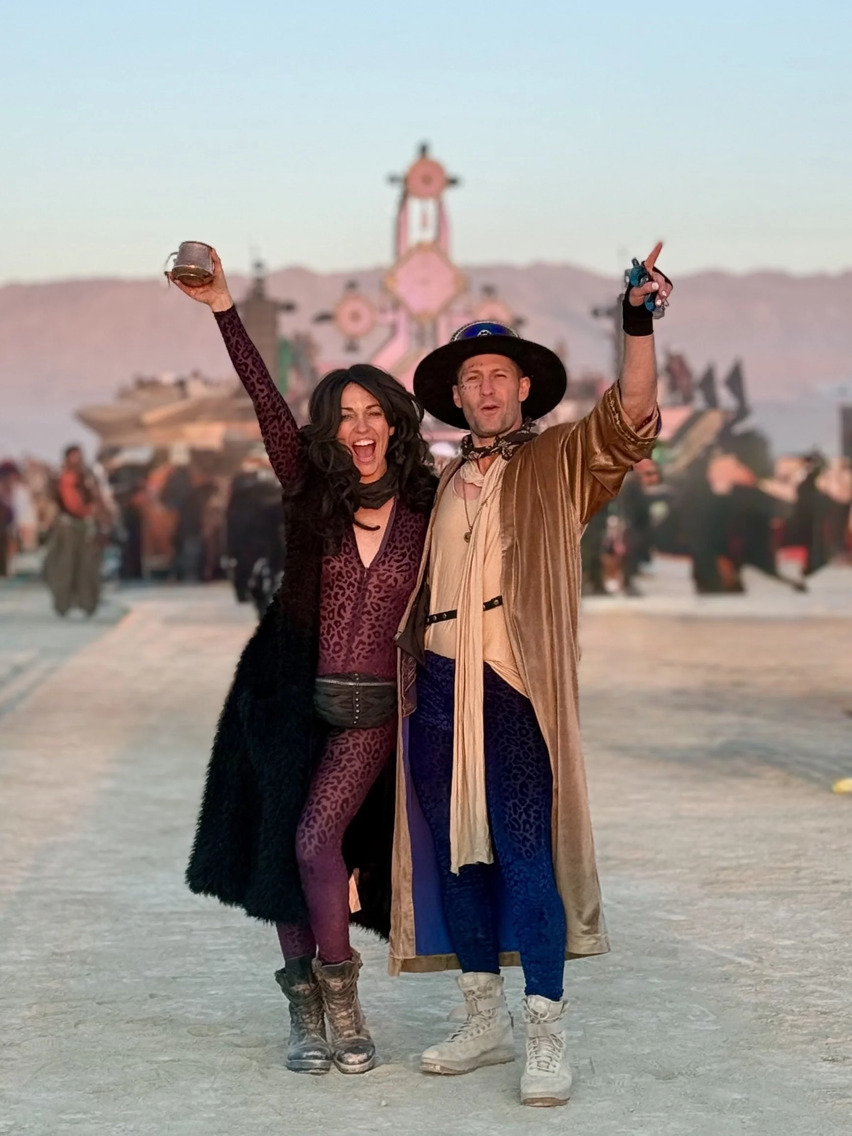 David and his wife at Burning Man '25