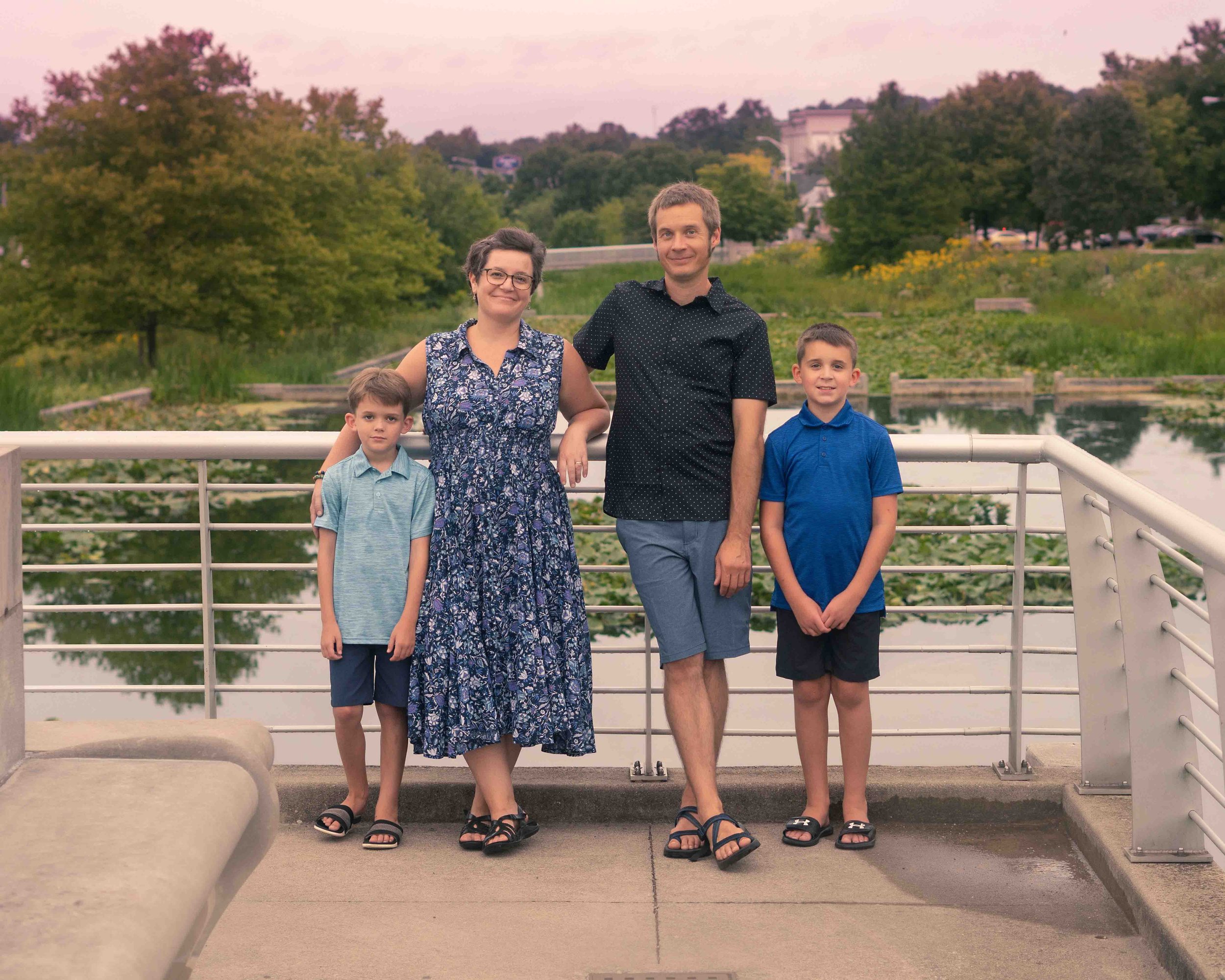 family photos at Miller Showers Park