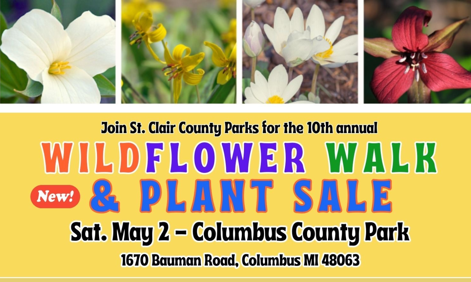 St. Clair County Parks Wildflower Walk and Plant Sale