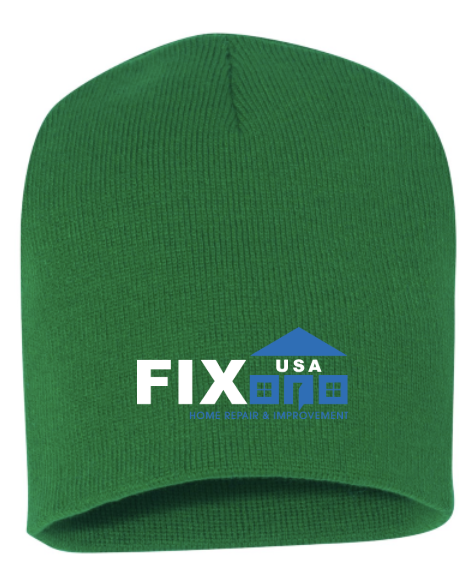 Technician green winter beanie