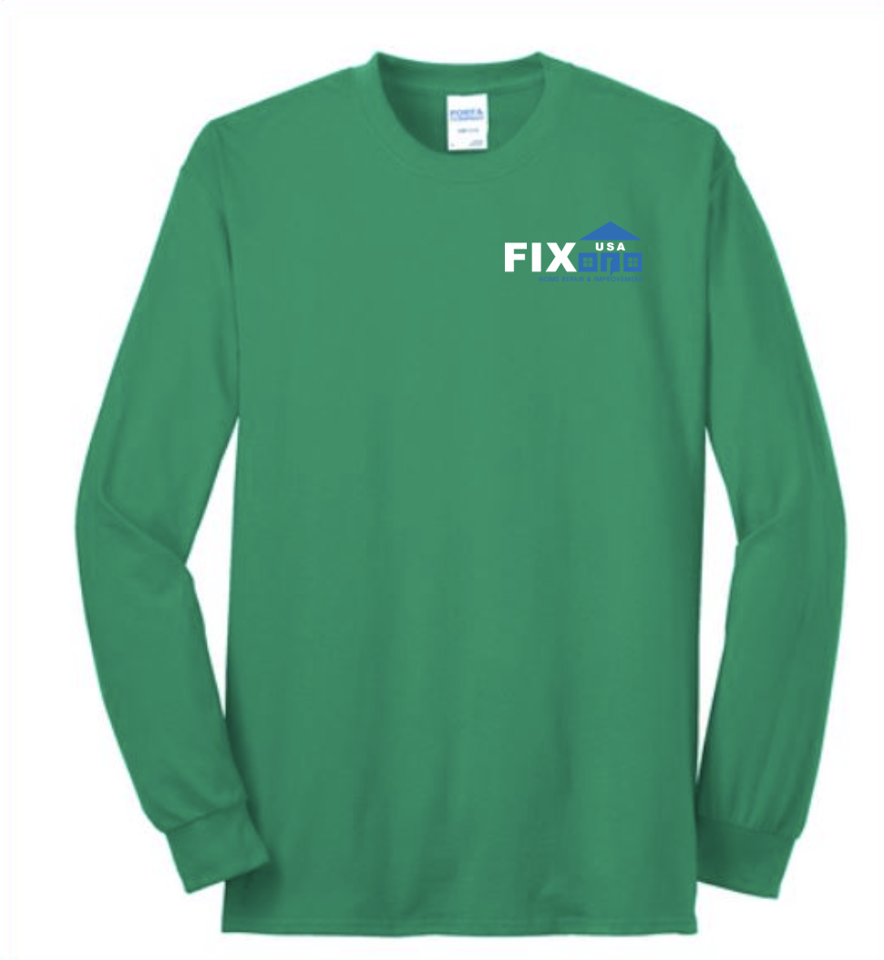 Technician long-sleeve green t-shirt