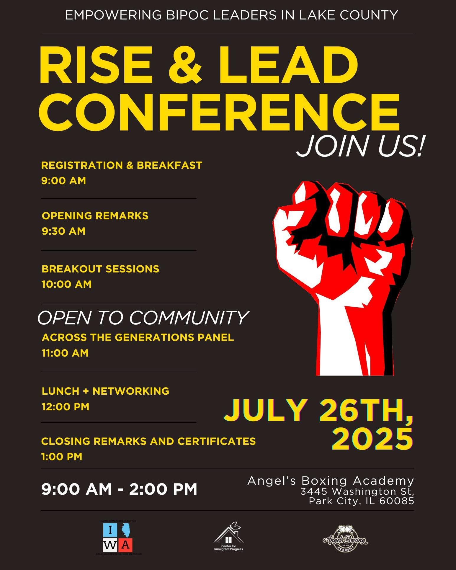 In collaboration with Angel's Boxing Academy and Illinois Workers in Action, the Center for Immigrant Progress launched Rise & Lead, a leadership program for rising leaders in the community. To round out our first cohort, we are bringing everyone