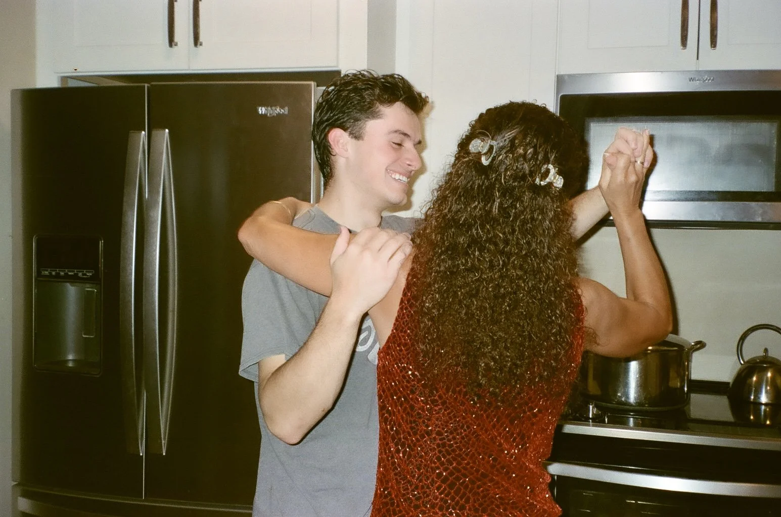 My mother & brother, Kitchen, 