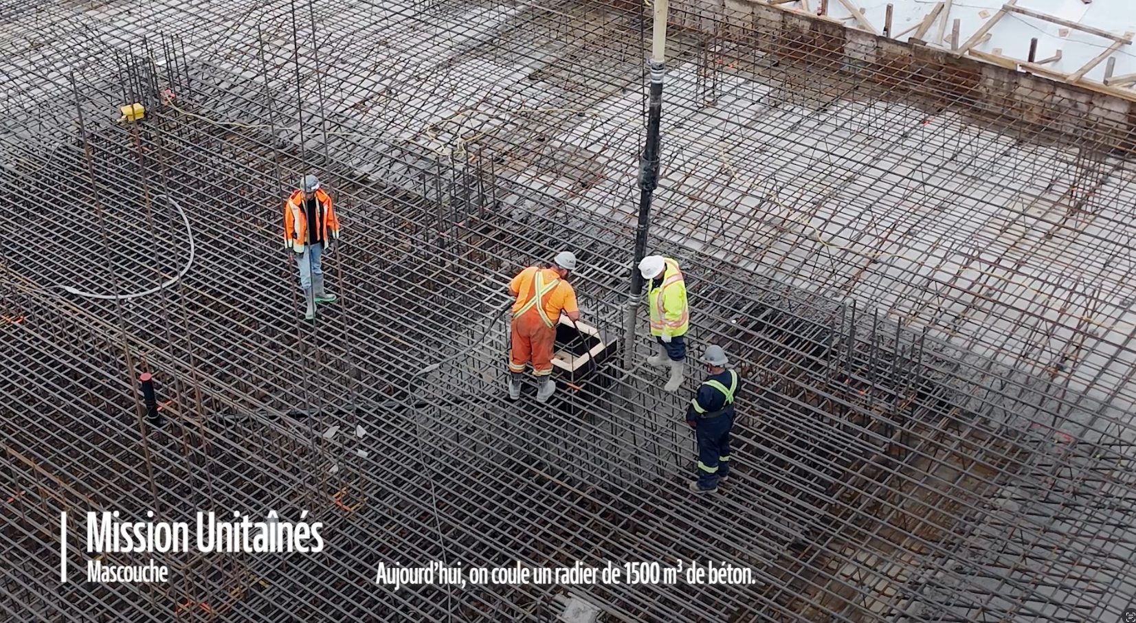 Un radier de béton… coulé d’un seul souffle