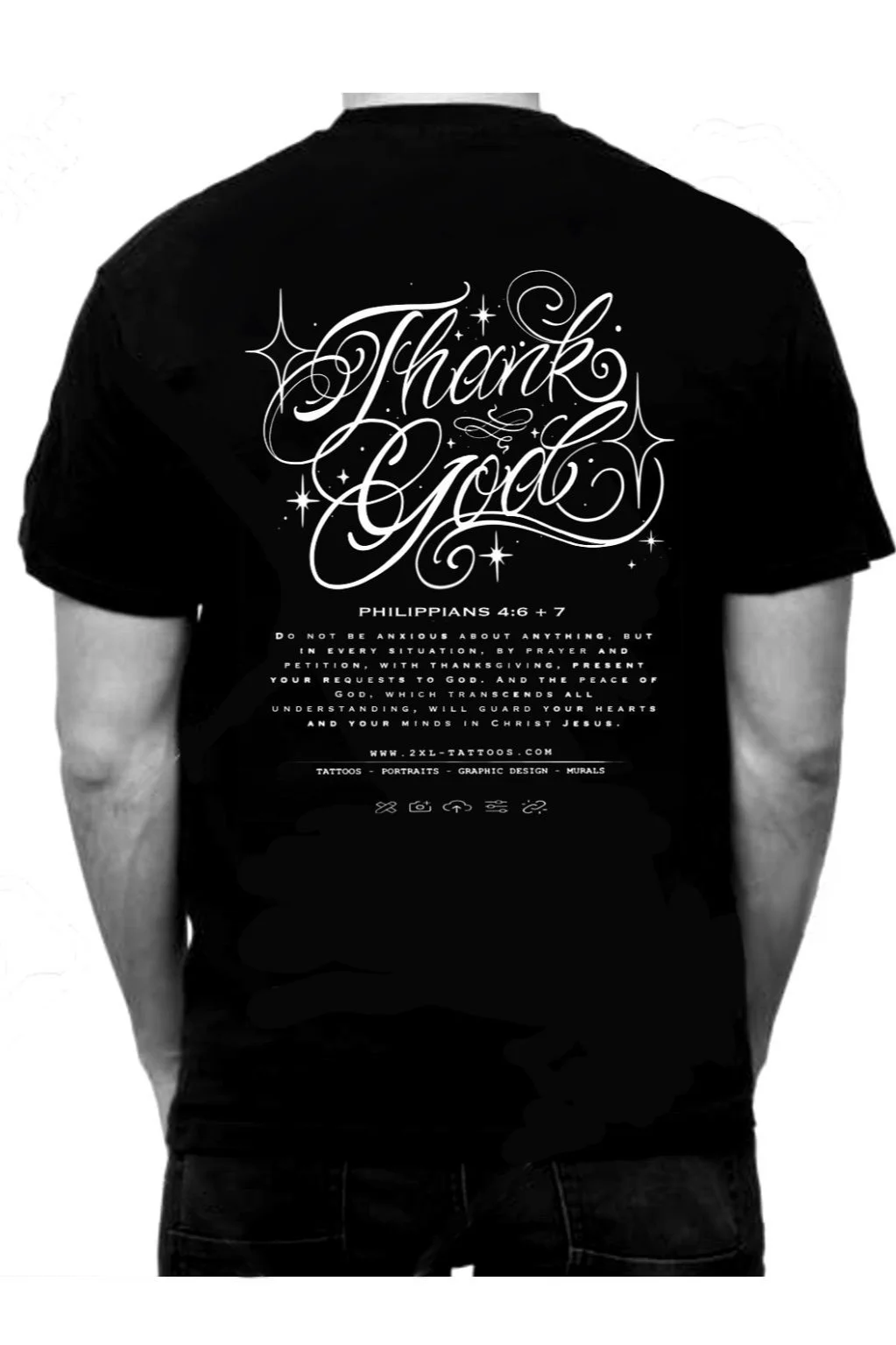 *PRE-ORDER* THANK GOD CALLIGRAPHY TSHIRT