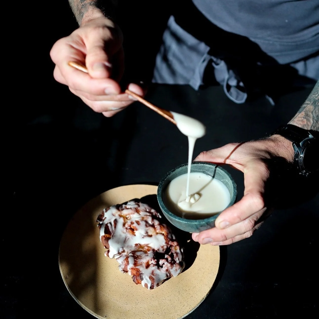 Our Apple Fritter is back! An ode to our pop up days, this dessert will be available on Saturday and Sunday only. See you soon, La Jolla!