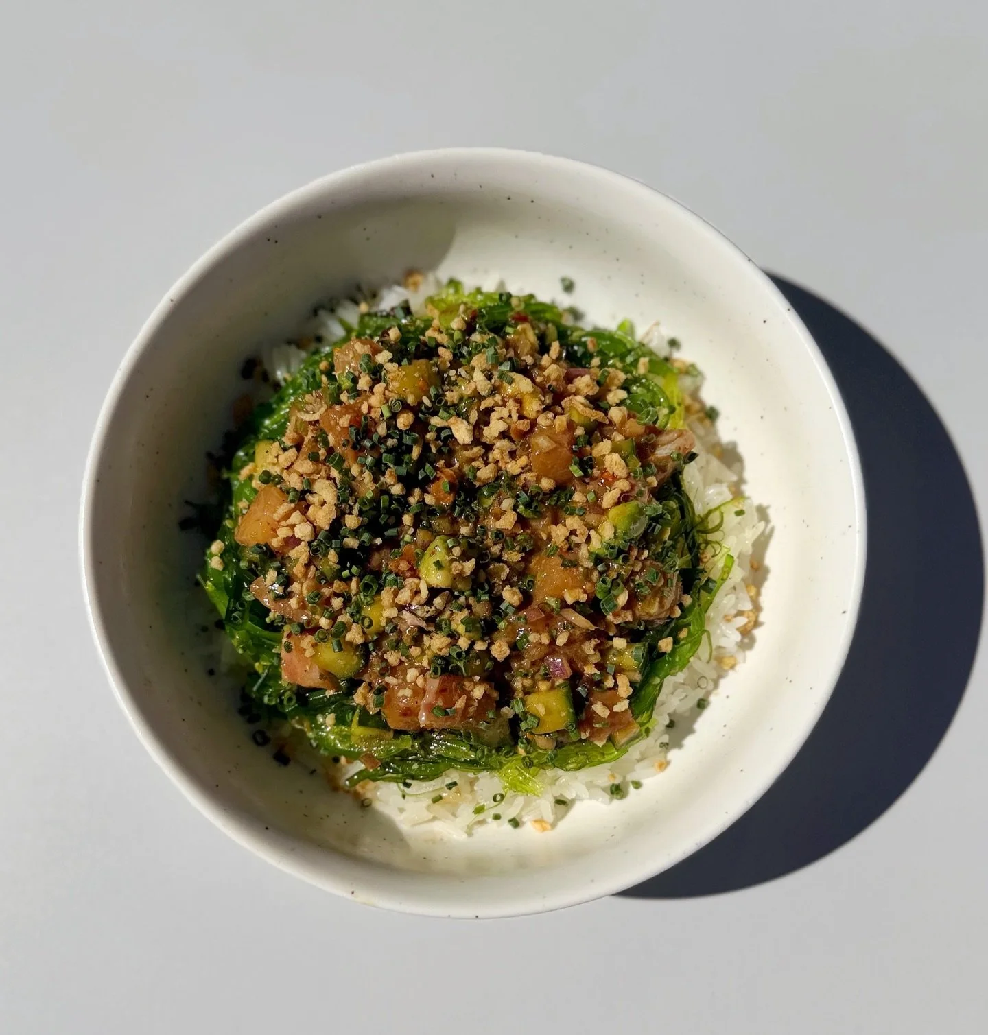 Our poke bowl special is ON! This weekend on Saturday and Sunday, snag our dish with Japanese Yellowtail and all the fixins. Hot day, cold fish 🐟 🍷