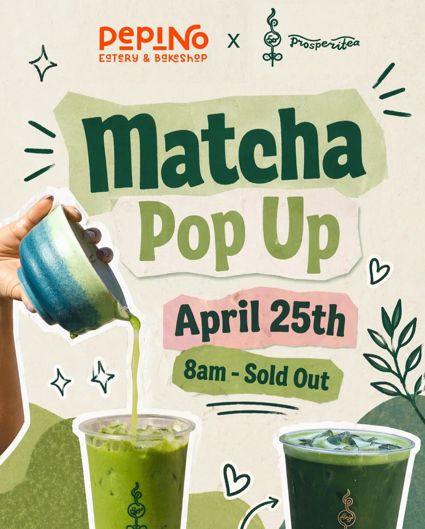 🍵 Matcha with us this weekend! On Saturday, we&rsquo;re hosting @prosperitea.sd for a morning of matcha. Starting at 8am when we open, see you then beauties!