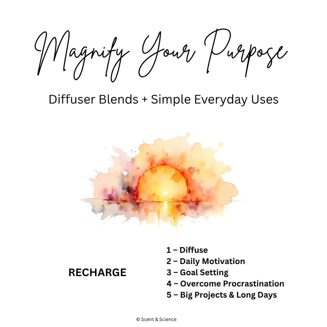 Essential Scent Diffuser Postcard Featuring Magnify Your Purpose
