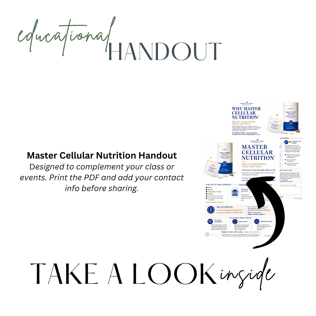 Master Cellular Nutrition Handout