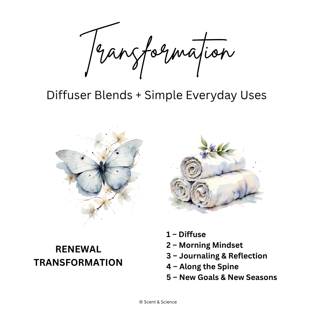 Essential Scent Diffuser Postcard Featuring Transformation
