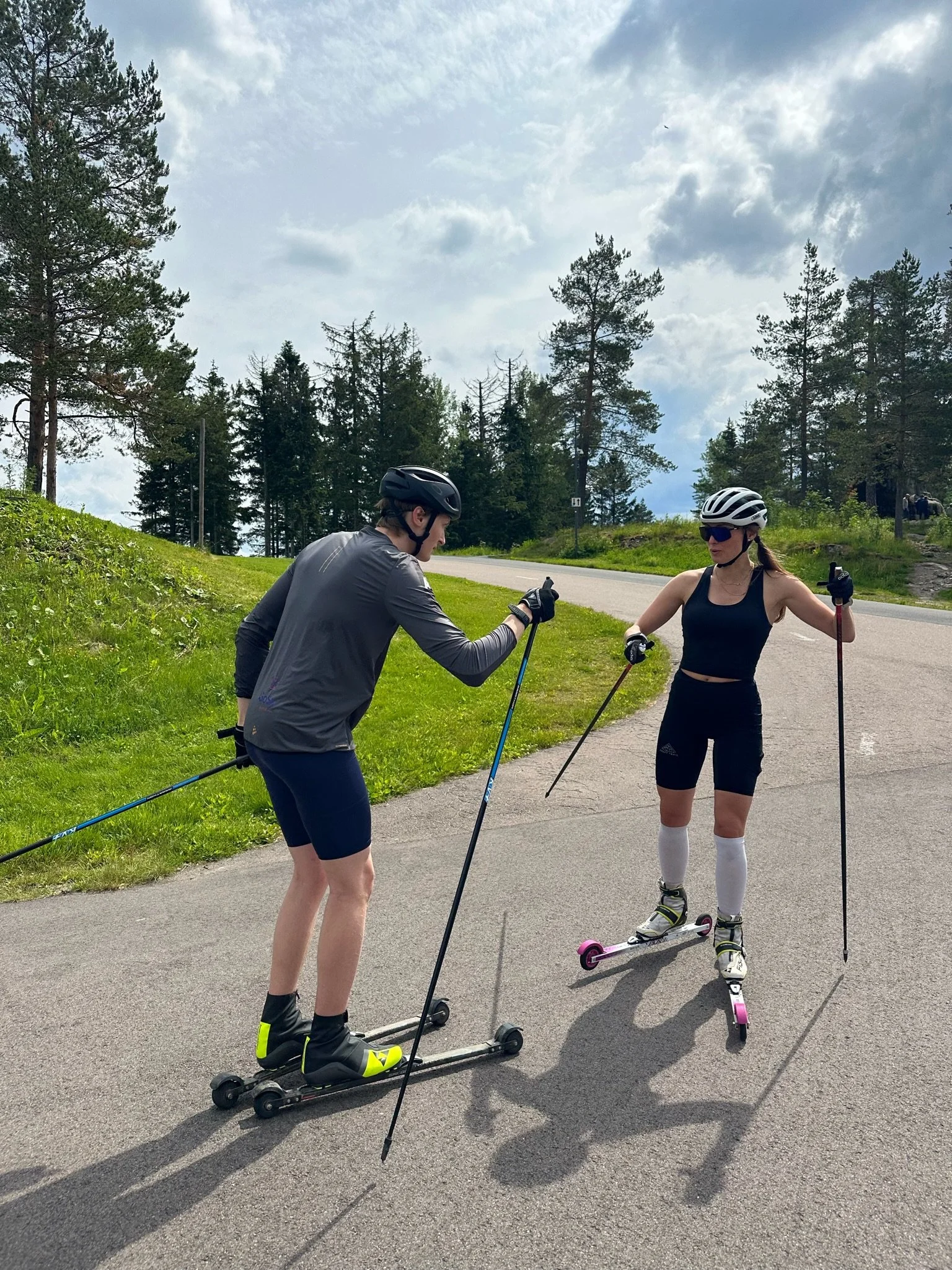 Safety on roller skis is paramount