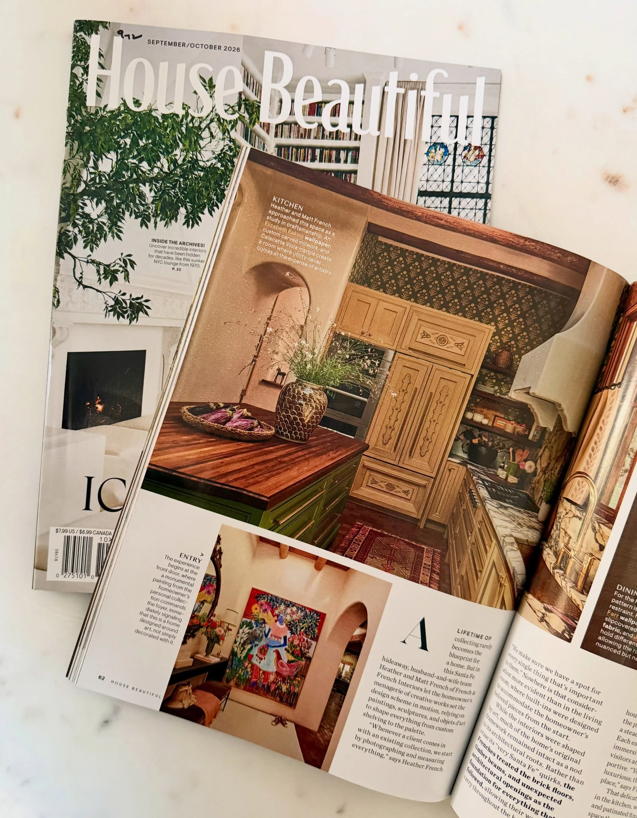 Hello, Beautiful!! 😍 The @housebeautiful 130th Anniversary Issue is out on newsstands today, and she is GORGEOUS! Still pinching ourselves over this one. Our Artisan Estate project graces the pages of this issue alongside HB favorites from the past 