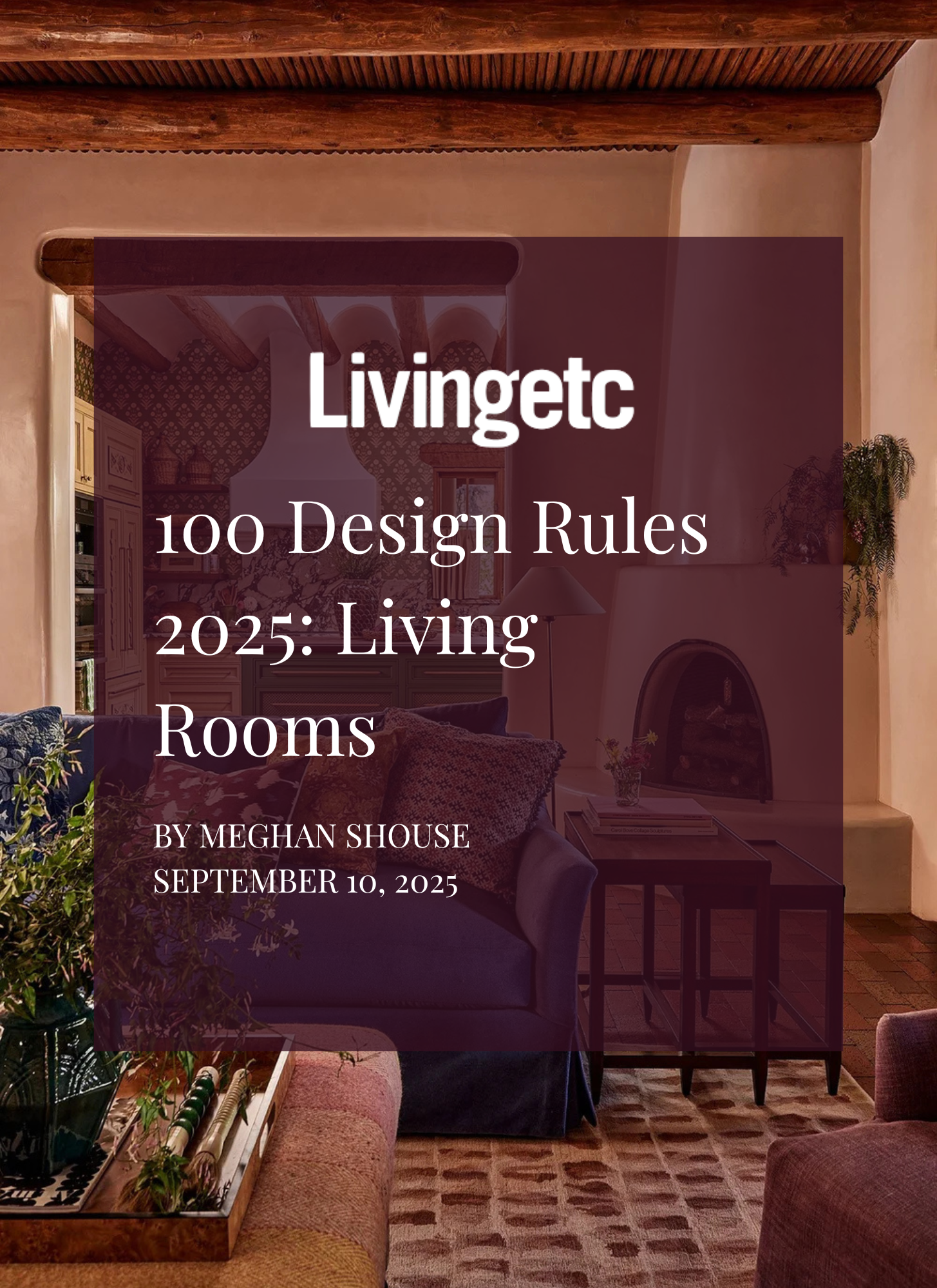 100 Design Rules 2025: Living Rooms