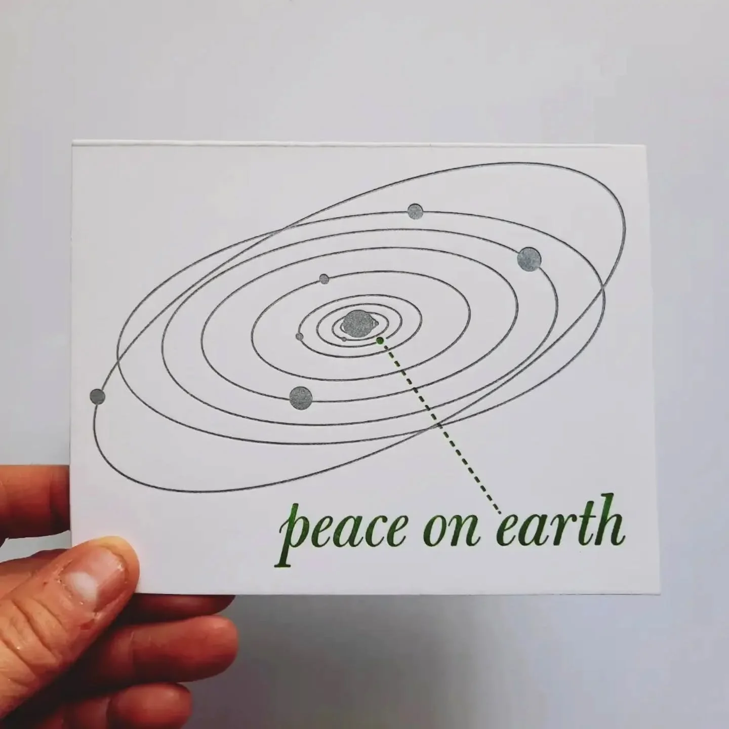 Here's to hoping! At least this card provides context for the size of the problem in portion to the solar system! 40% off on my Etsy site, link in bio.