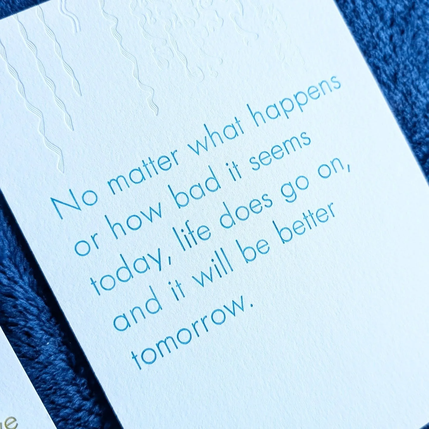 Letterpress printed empowerment! For so many occasions. With blind embossed wave patterns. 40% off til 12/2! On my Etsy site, link in bio.