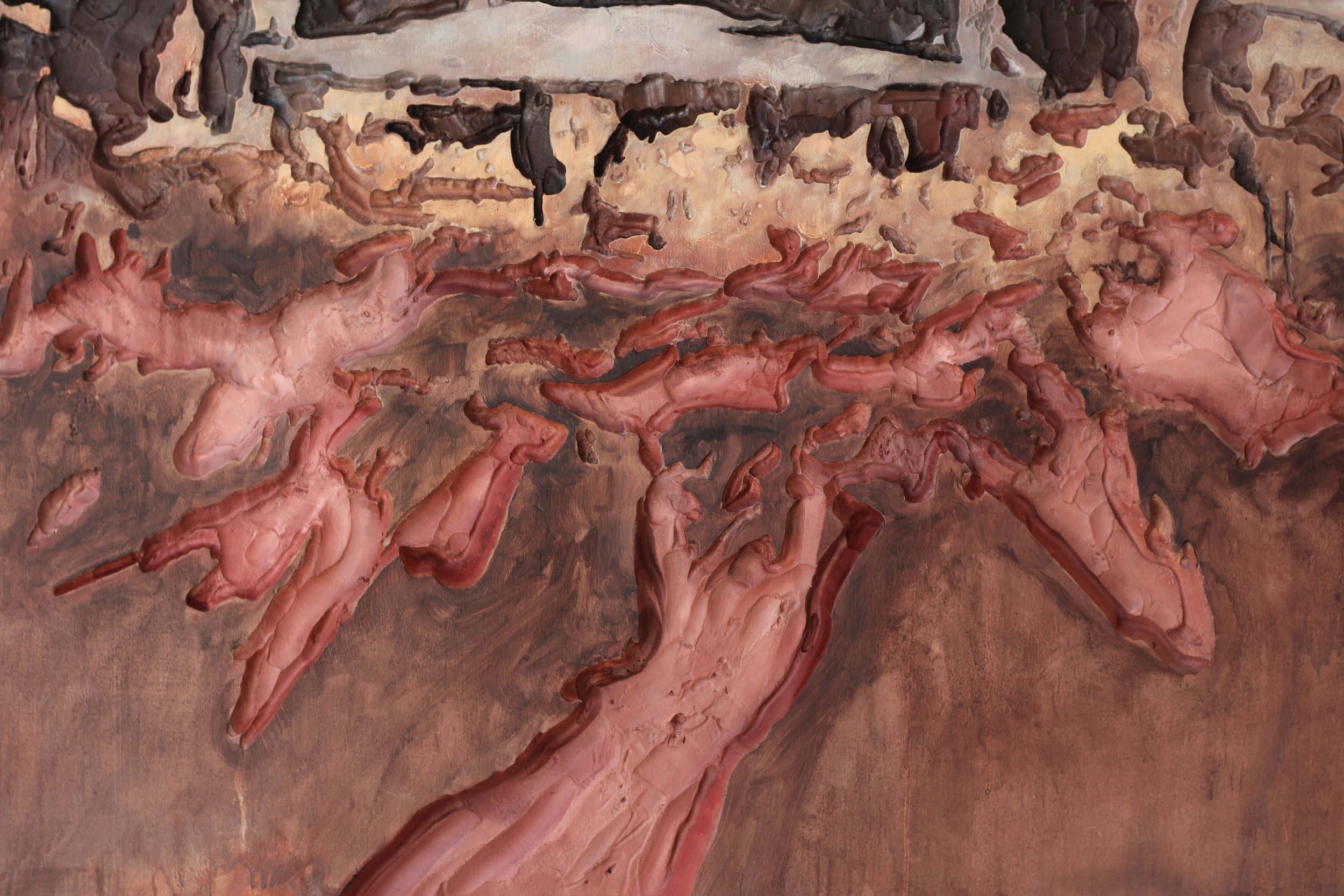 Desierta - Oil on polystyrene and wood
- 120 x 125 x 10 cm - 2024
